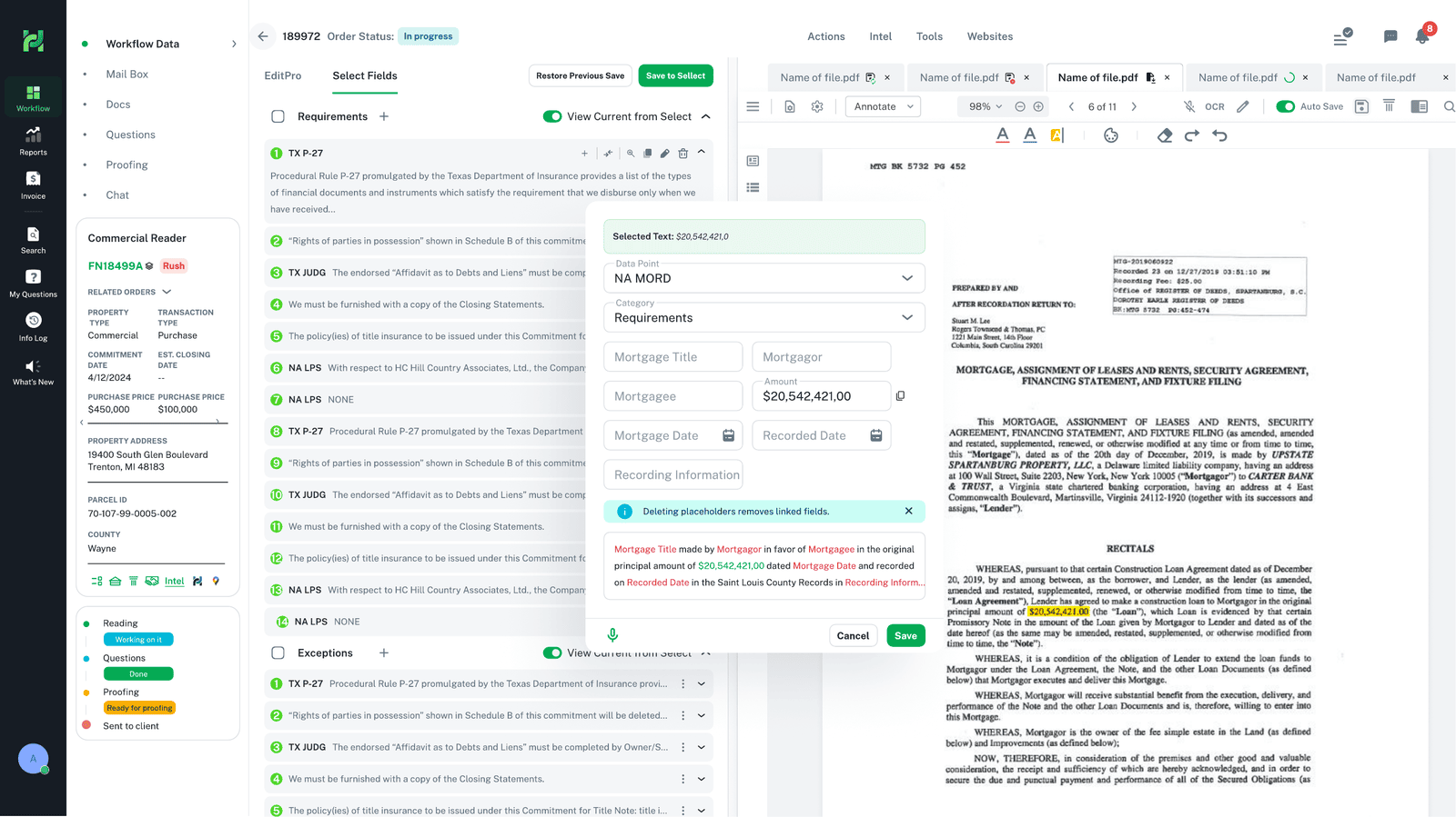 Document intelligence & data extraction