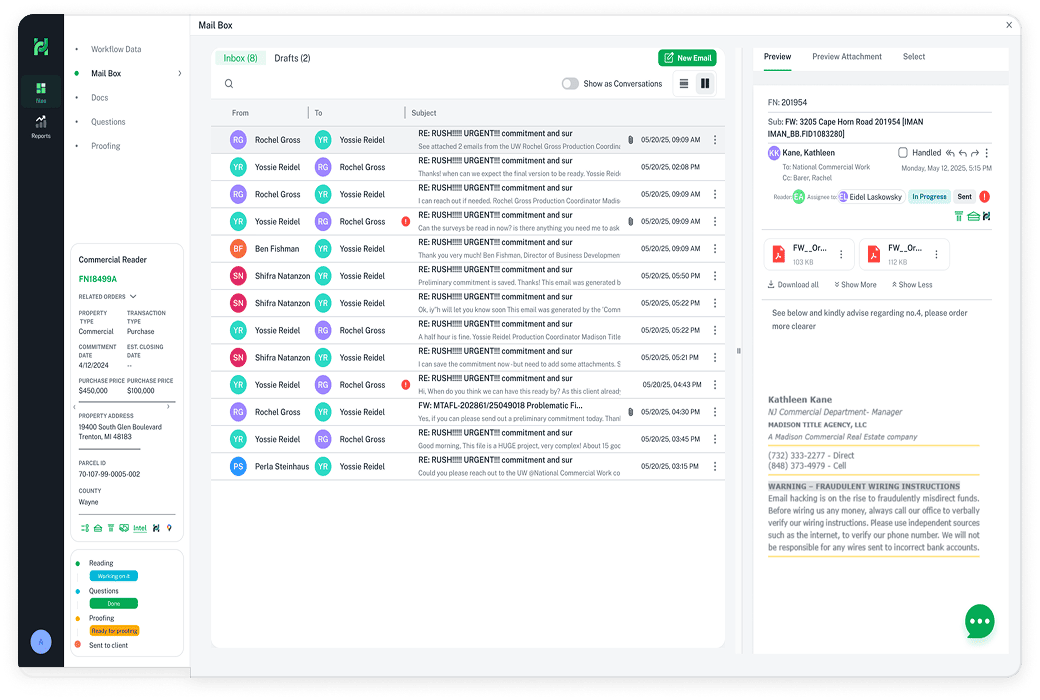 Title Hub — secondary screen